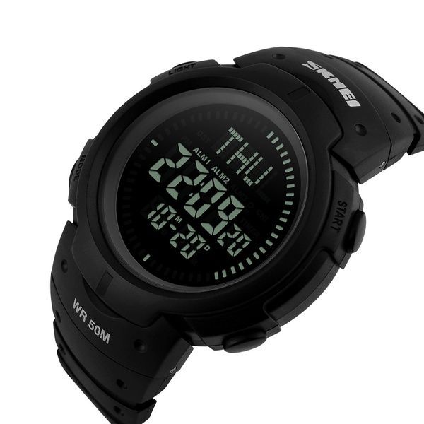 Skmei 1231BK All Black Smart Watch + Compass 1080-0819 фото