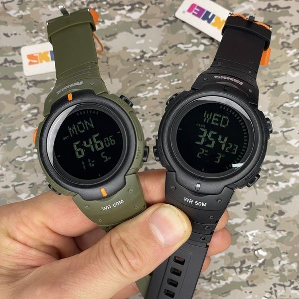 Skmei 1231BK All Black Smart Watch + Compass 1080-0819 фото