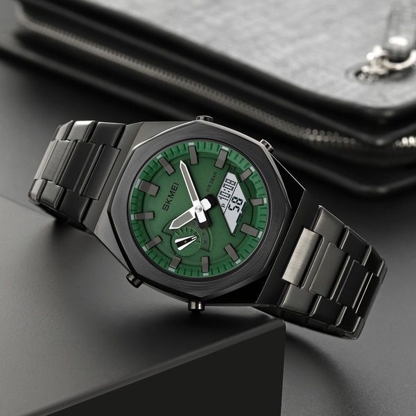 Skmei 1816BKGNWT Black-Green-White 1080-1869 фото