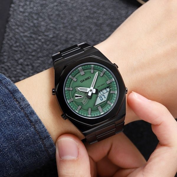 Skmei 1816BKGNWT Black-Green-White 1080-1869 фото