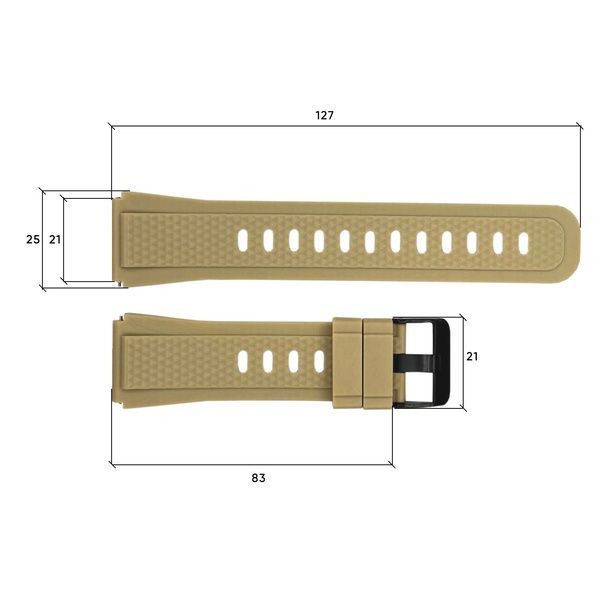 Ремінець для смарт годинника K56PRO Khaki 1051-0752 фото