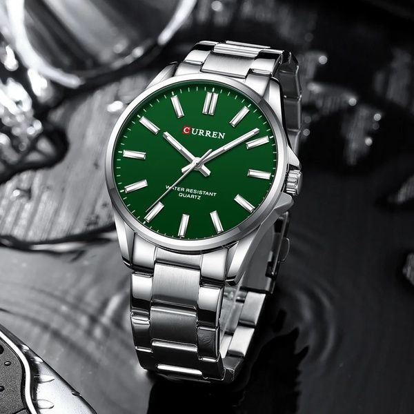 Curren 9090 Silver-Green 1008-0378 фото