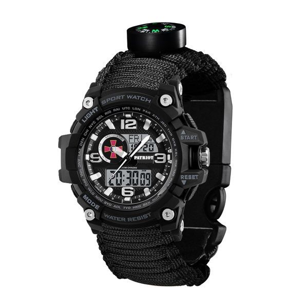 Patriot 012BKSU ЗСУ Чорні Паракордовий ремінець Black + Коробка 1201-0317 фото
