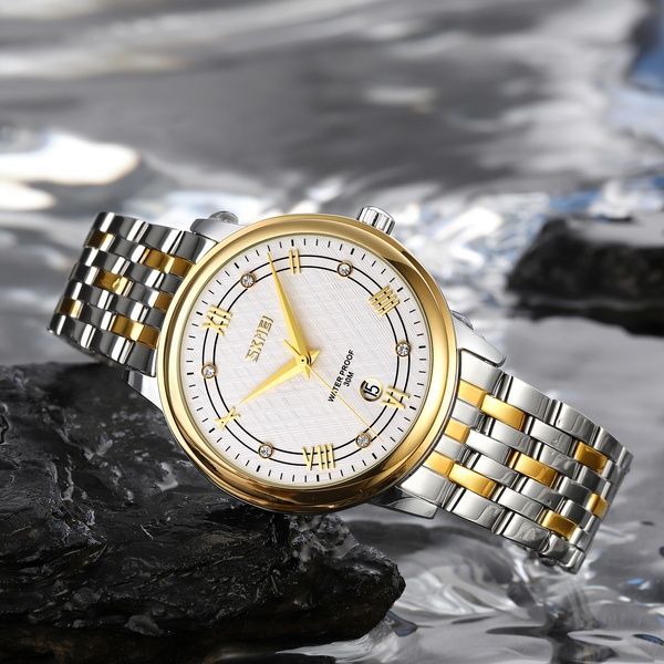 Skmei 9272TGDSI-B Gold/Silver-Silver Men 1080-2443 фото