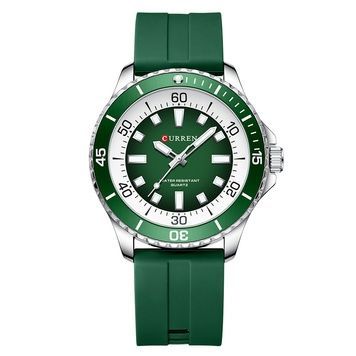 Curren 8448 Silver-Green 1008-0425 фото