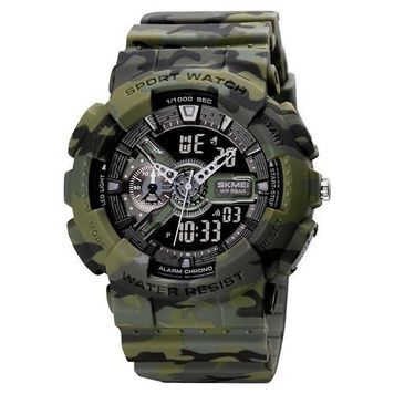 Skmei 1688 Green-Black Military 1080-0740 фото