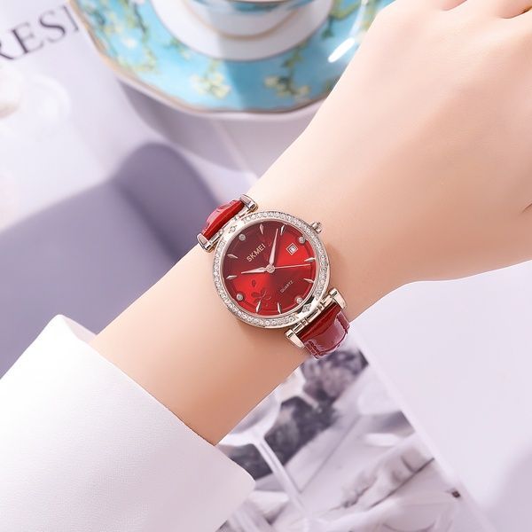 Skmei 2169RGRD Rose Gold-Red 1080-2880 фото