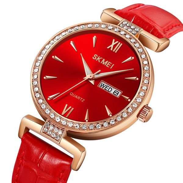 Skmei 2090RGRD Rose Gold-Red 1080-2184 фото