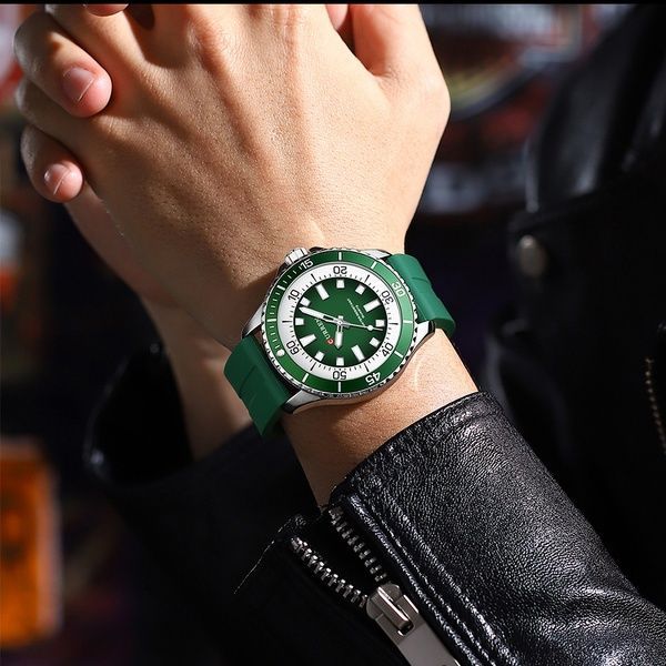 Curren 8448 Silver-Green 1008-0425 фото
