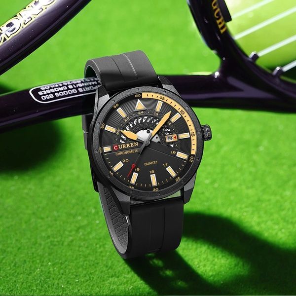 Curren 8421 Black-Yellow 1008-0332 фото