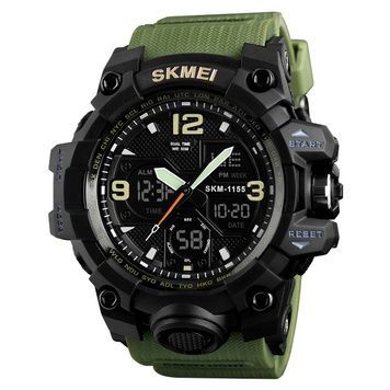 Skmei 1155 Black-Military 1080-0743 фото