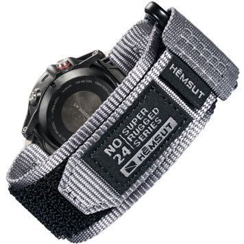 Ремінець для годинника Hemsut HS121 Super Strong Nylon Garmin Grey 20 mm 1051-1320 фото