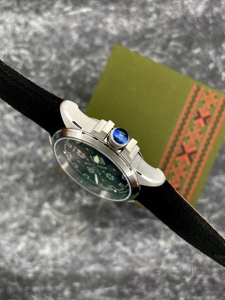 Awarder Embroidery Silver-Army Green Black Battery 10ATM 1202-0005 фото