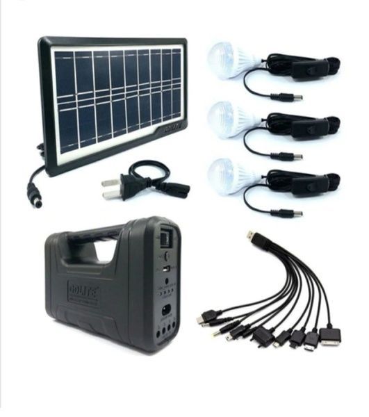 Портативна сонячна система GDLLITE EG 8007, Power bank,сонячна панель 6TP/8007 фото