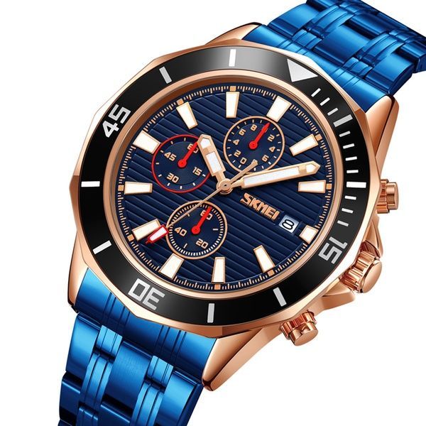 Skmei 9335RGBU Rose Gold-Blue 1080-2473 фото