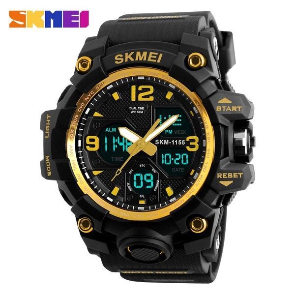 Skmei 1155 Black-Gold 1080-0742 фото
