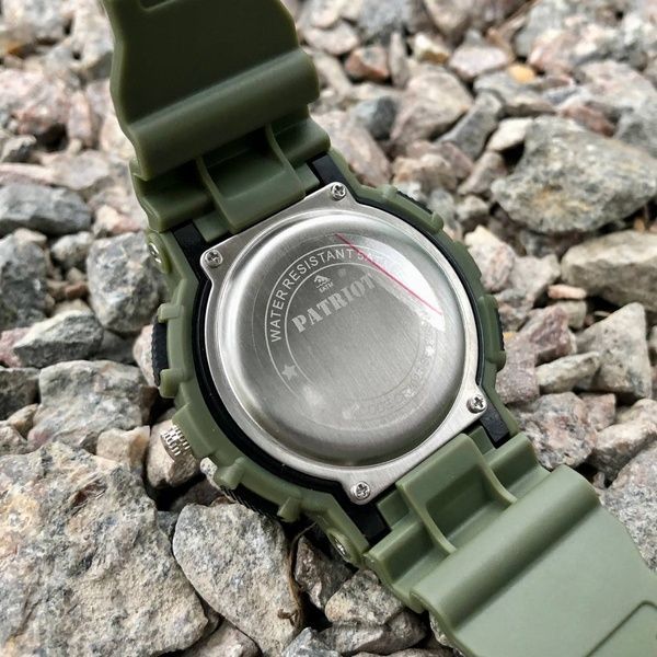 Patriot 005 Тризуб срібло Army Green + Коробка 1201-0423 фото