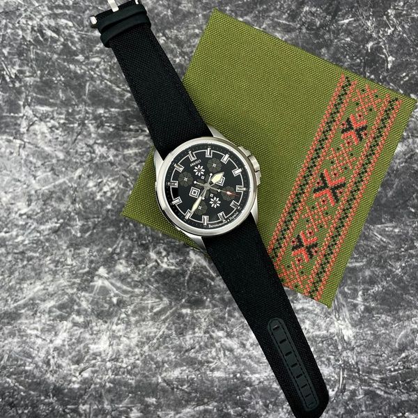 Awarder Embroidery Silver-Army Green Black Battery 10ATM 1202-0005 фото