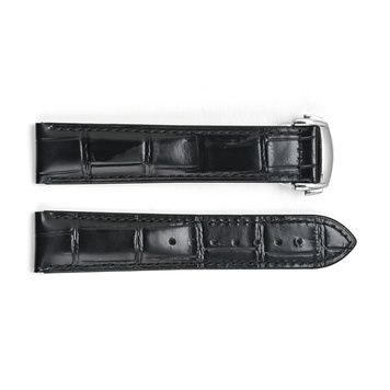 Шкіряний ремінець 3002 Black-Silver 22 мм. 1051-1427 фото
