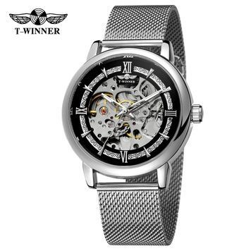 Forsining 8173 Silver-Black Mesh 1059-0234 фото