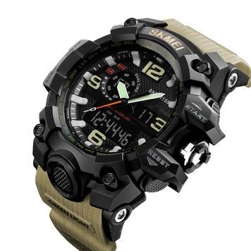 Skmei 1155 Black-Khaki 1080-0744 фото