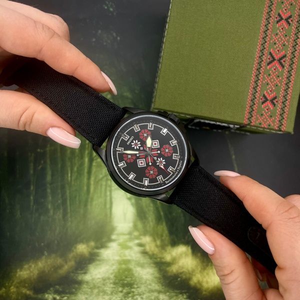 Awarder Embroidery Black-Red Black Battery 10ATM 1202-0007 фото