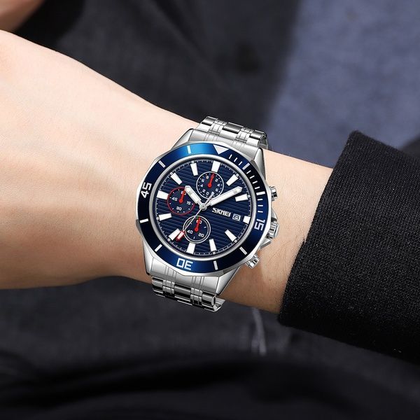 Skmei 9335SIBU Silver-Blue 1080-2475 фото