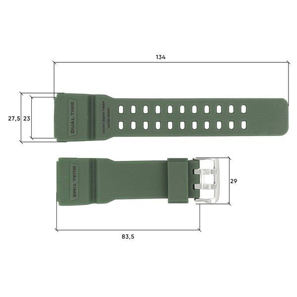 Ремешок для Skmei 1356/1358/1680AG Army Green 1051-0500 фото