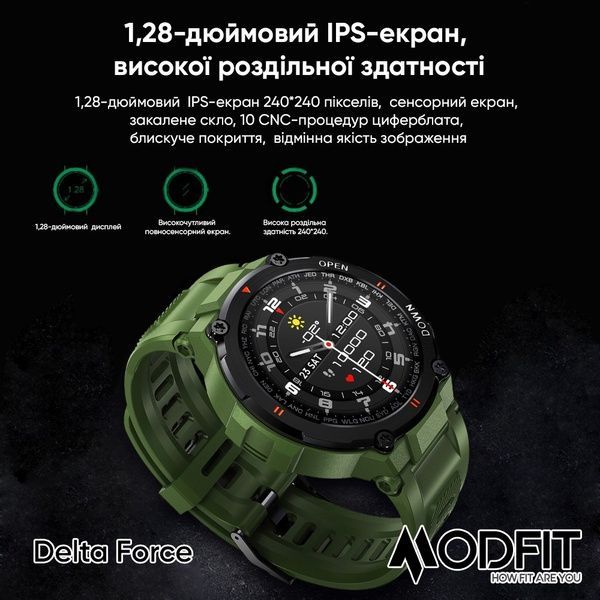 Modfit Delta Force Army Green 36 мм. 1077-0212 фото