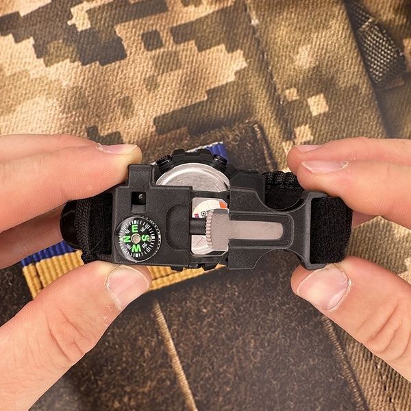 Skmei 1356BK Black Tactic Compass 1080-2090 фото