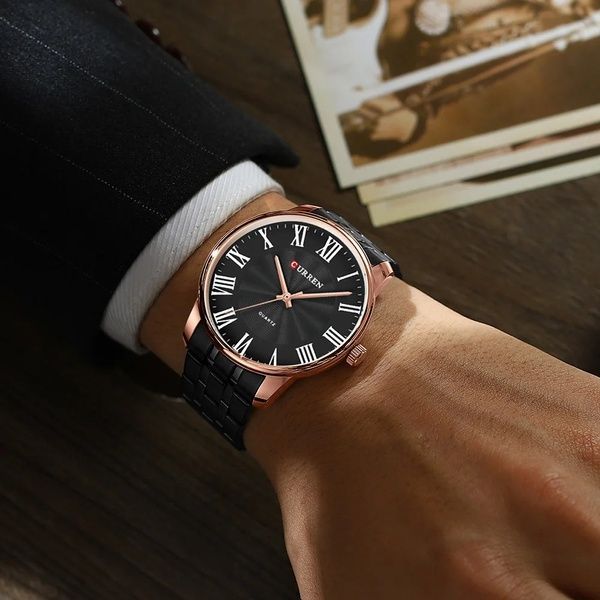 Curren 8422 Black-Gold 1008-0335 фото