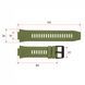 Ремінець для смарт годинника MK66 Army Green 1051-0705 фото 3