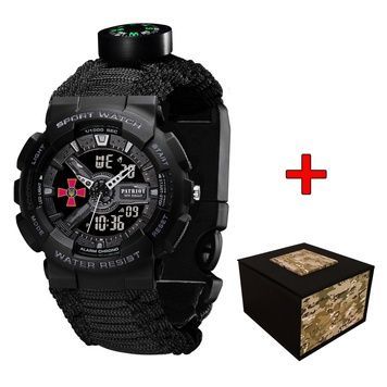 Patriot 005BKSU ЗСУ Чорні Паракордовий ремінець Black + Коробка. 1201-0323 фото