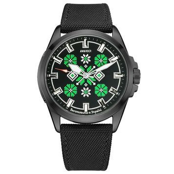 Awarder Embroidery Black-Green Black Battery 10ATM 1202-0009 фото