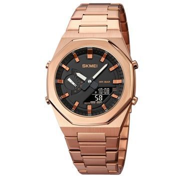 Skmei 1816RGBK Rose Gold-Black 1080-1913 фото