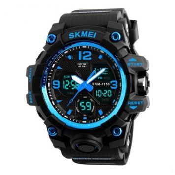 Skmei 1155 Black Blue 1080-0393 фото