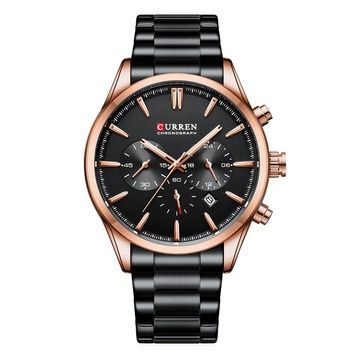Curren 8446 Rose Gold-Black 1008-0433 фото