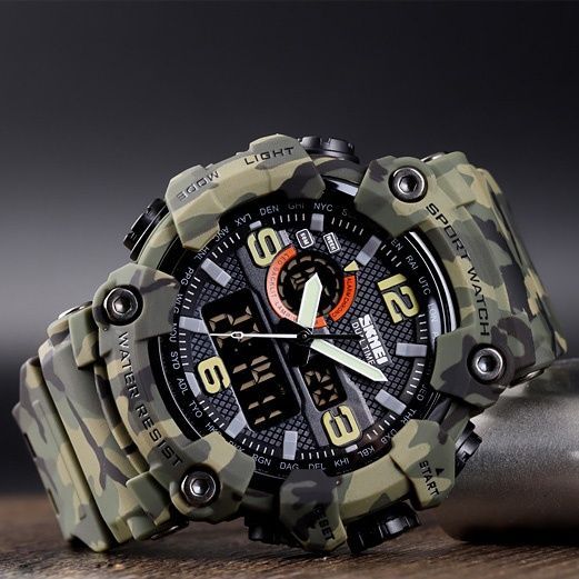 Skmei 1520CMGN Green Camo. SALE 1080-0805 фото