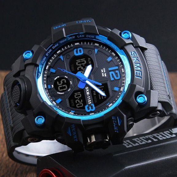Skmei 1155 Black Blue 1080-0393 фото
