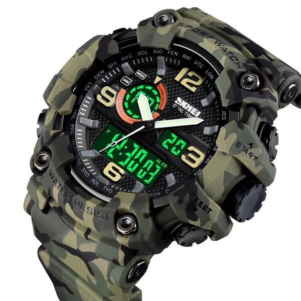 Skmei 1520CMGN Green Camo. SALE 1080-0805 фото