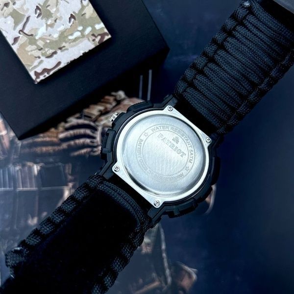 Patriot 005BKSU ЗСУ Чорні Паракордовий ремінець Black + Коробка. 1201-0323 фото