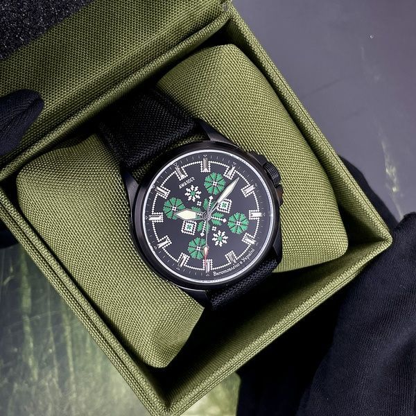 Awarder Embroidery Black-Green Black Battery 10ATM 1202-0009 фото