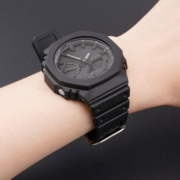 Ремінець для Casio G-Shock GA-2100/2110 Black SI 1051-1143 фото