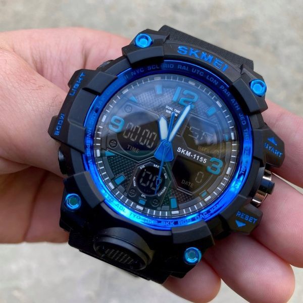 Skmei 1155 Black Blue 1080-0393 фото