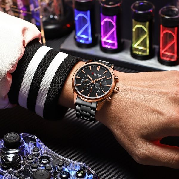 Curren 8446 Rose Gold-Black 1008-0433 фото