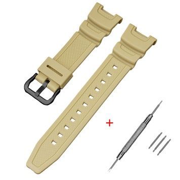 Ремінець для Casio SGW-100 Beige BK 1051-1061 фото