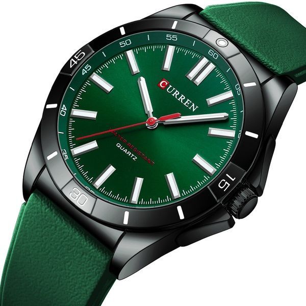 Curren 8449 Black-Green 1008-0418 фото