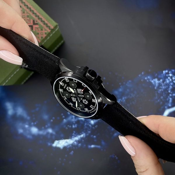 Awarder Embroidery Black-Army Green Black Battery 10ATM 1202-0011 фото