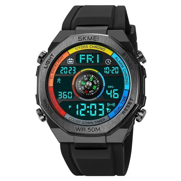 Skmei 2209CLBK Colorful-Black STOPPED SALE 1080-2261 фото