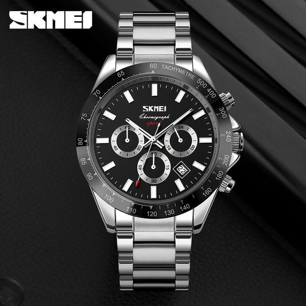 Skmei 9259SIBK Silver-Black 1080-2738 фото